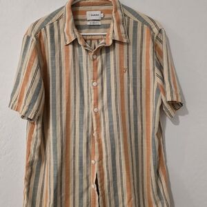 Farah Men's Multicolor Striped Casual Shirt